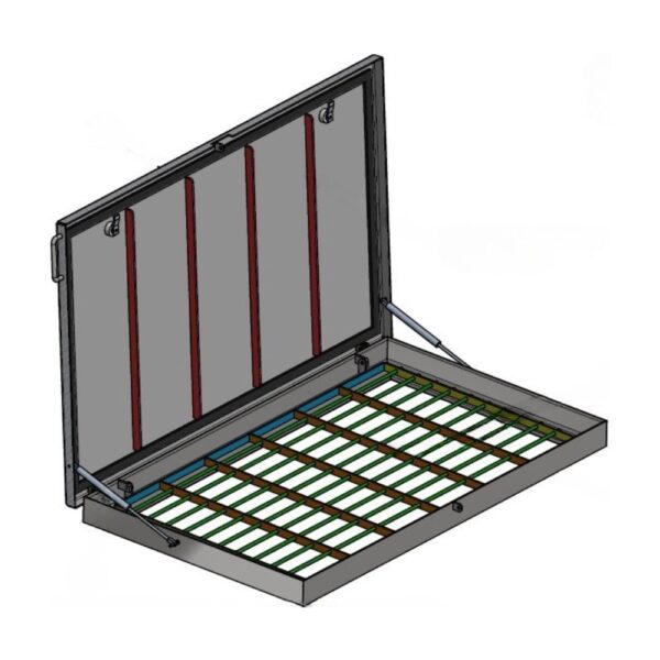 Antidiefstal opbouwluik - C1 Aluminium