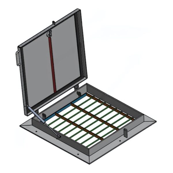 Standaard opbouwluik - A1 Aluminium